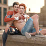 Cal Kestis and Peter Parker - Rooftop Fun