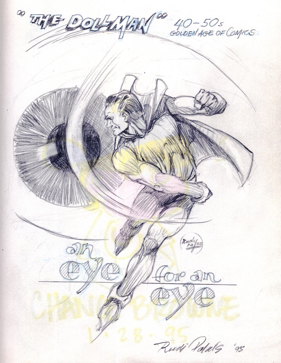 Rudy Palais Dollman Eyeball Sketch