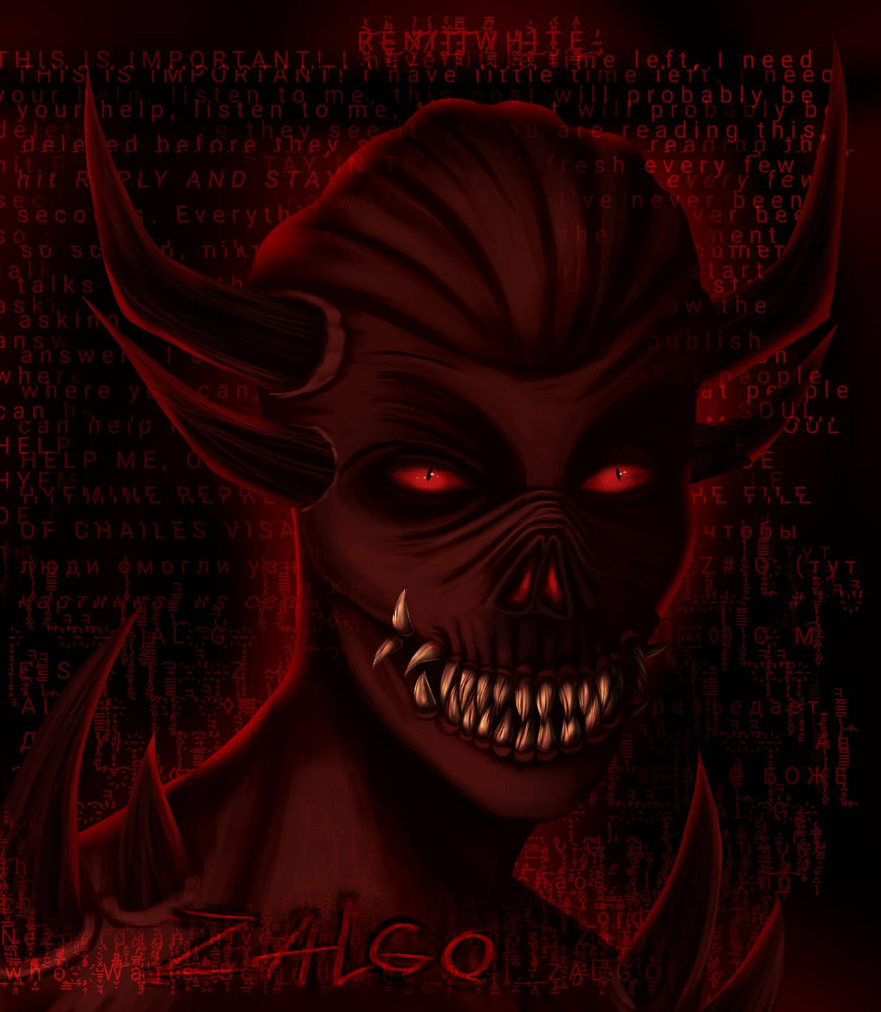Zalgo Inflation Zalgo by RenWhite19 on DeviantArt