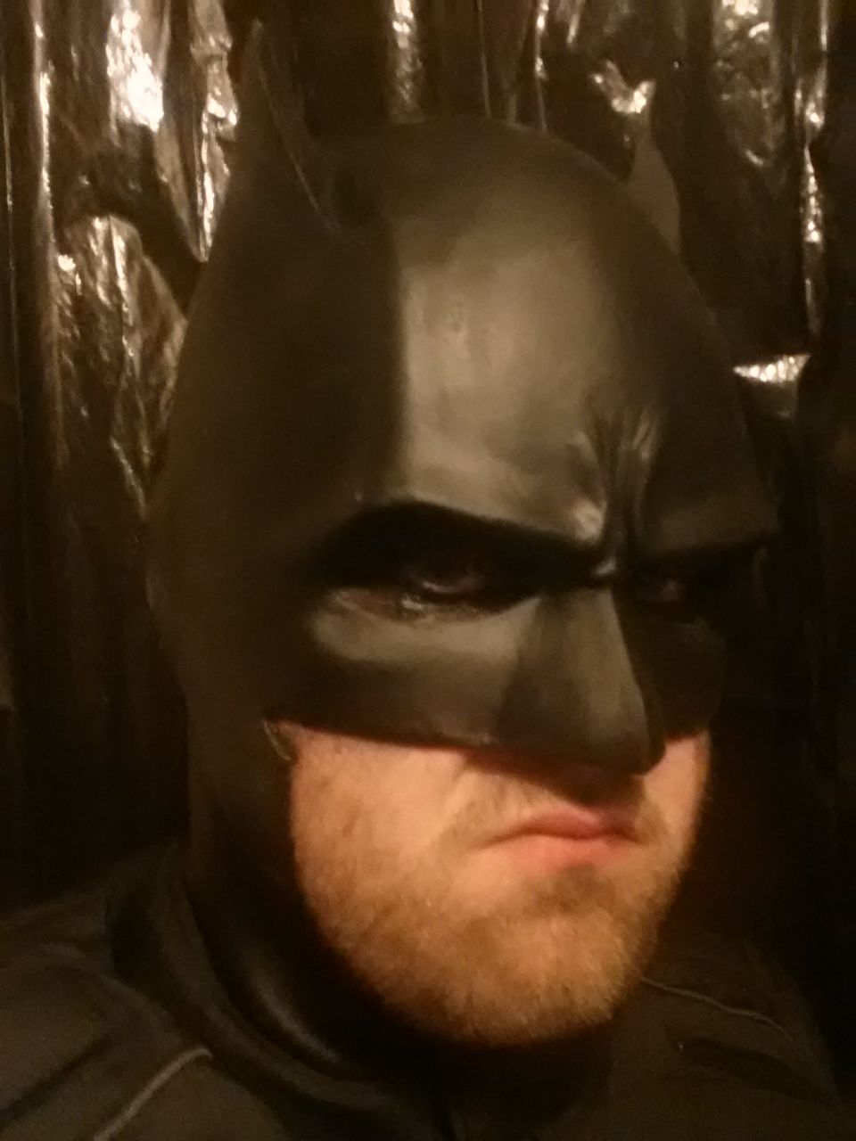 Batman Cowl shot