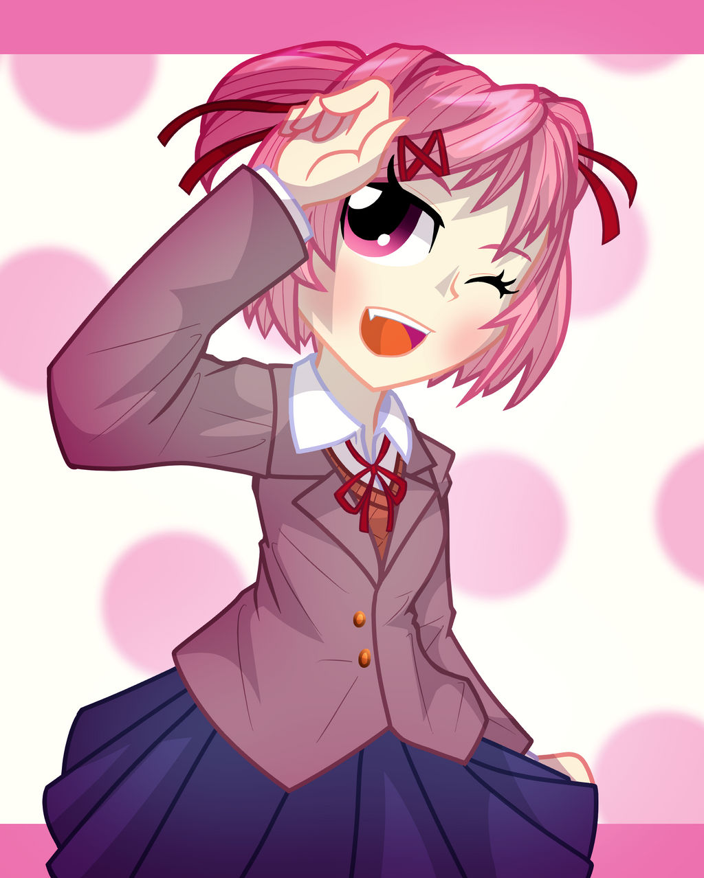 Natsuki Simple Natsuki by geraritydevillefort on DeviantArt