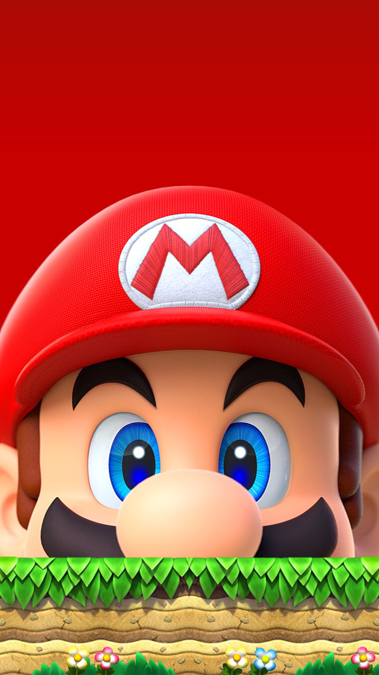 Super Mario Run smartphone wallpaper by colombeen on DeviantArt