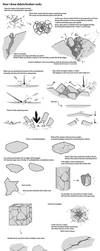 How I draw rocks by LittleSnaketail