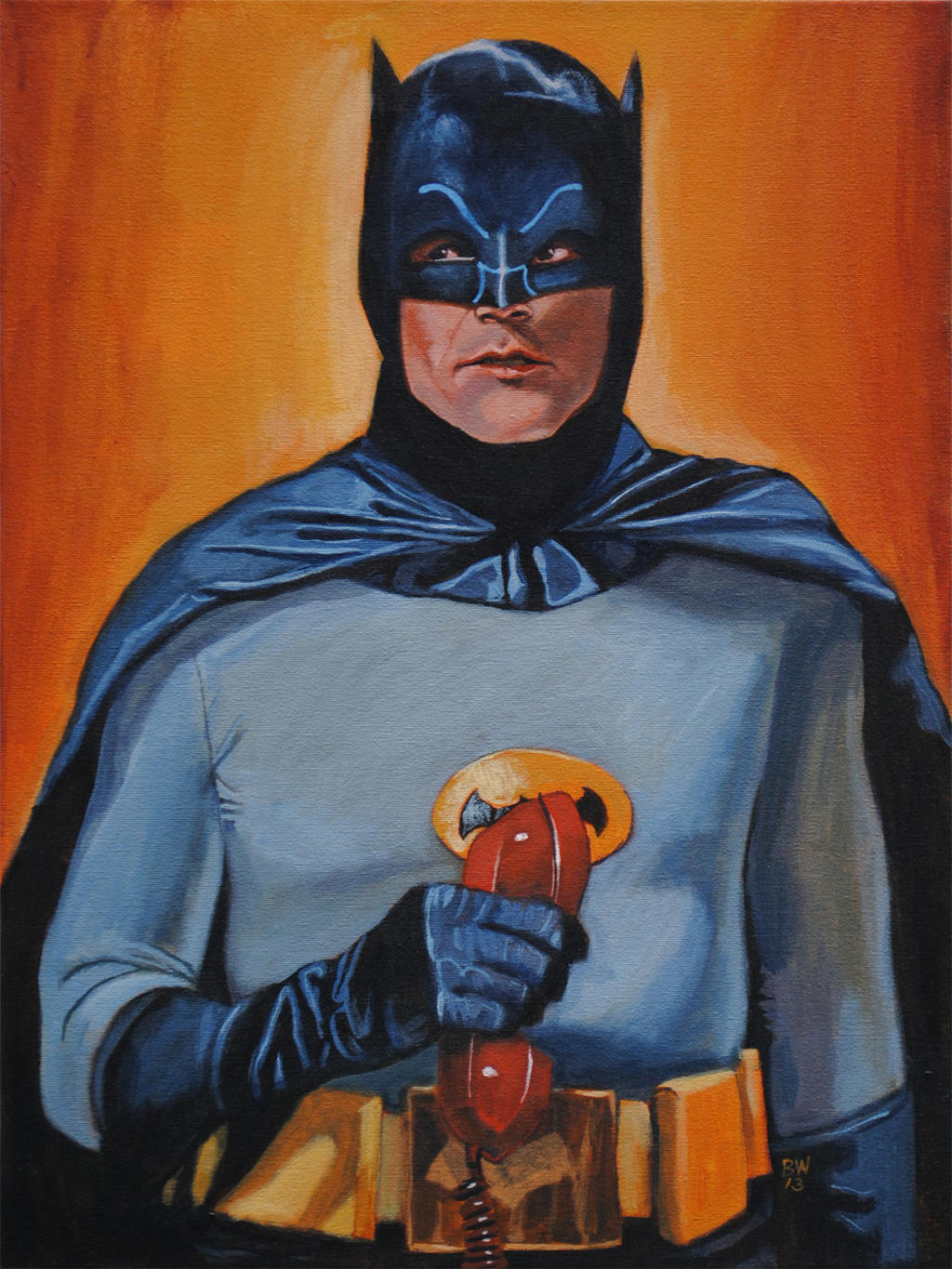 Batman w/phone by Bewheel