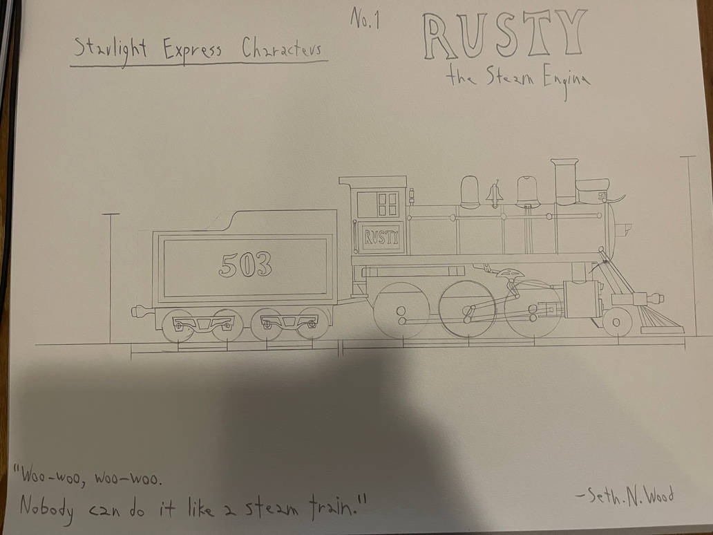 Rusty the Steam Engine. (Blueprint) by BaronRoscoe8523 on DeviantArt