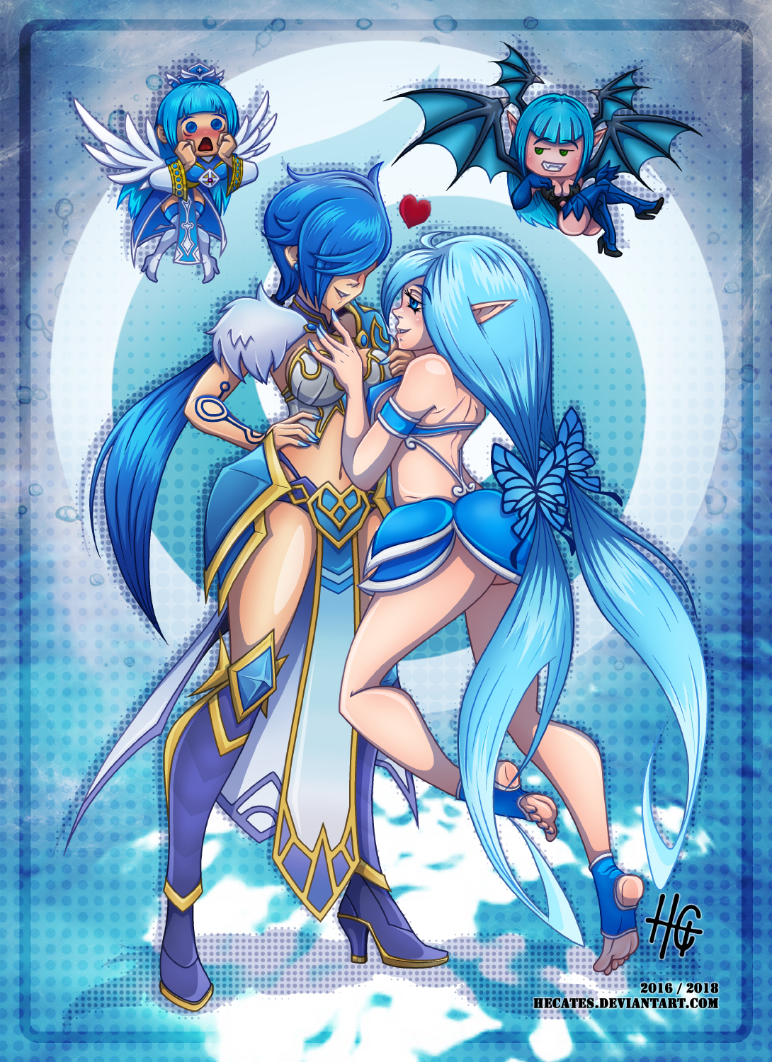 Summoners War Water Element Girls V2 By Hecates On Deviantart