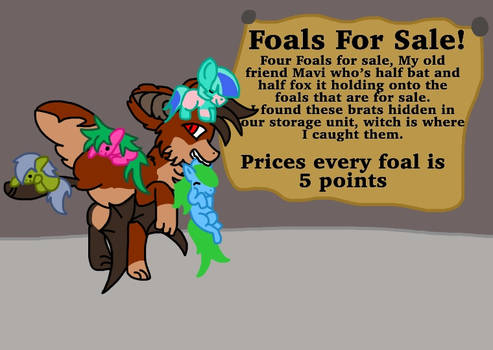 CLOSED Slaves/Foals For Sale!