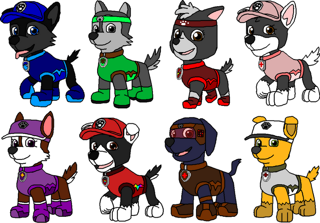 Paw Patrol Outfits: Sports Day 1 by Wolf-Prince-Leon on DeviantArt
