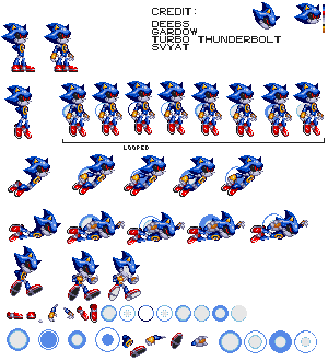 Neo Metal Sonic Spritesheet by CjThHegehog on DeviantArt