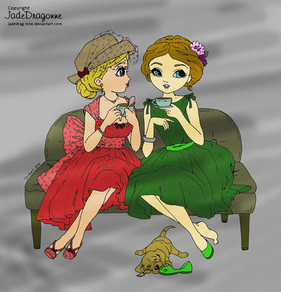 Tea and Gossips (colored)