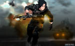 Sasuke in Battlefield 4's cover