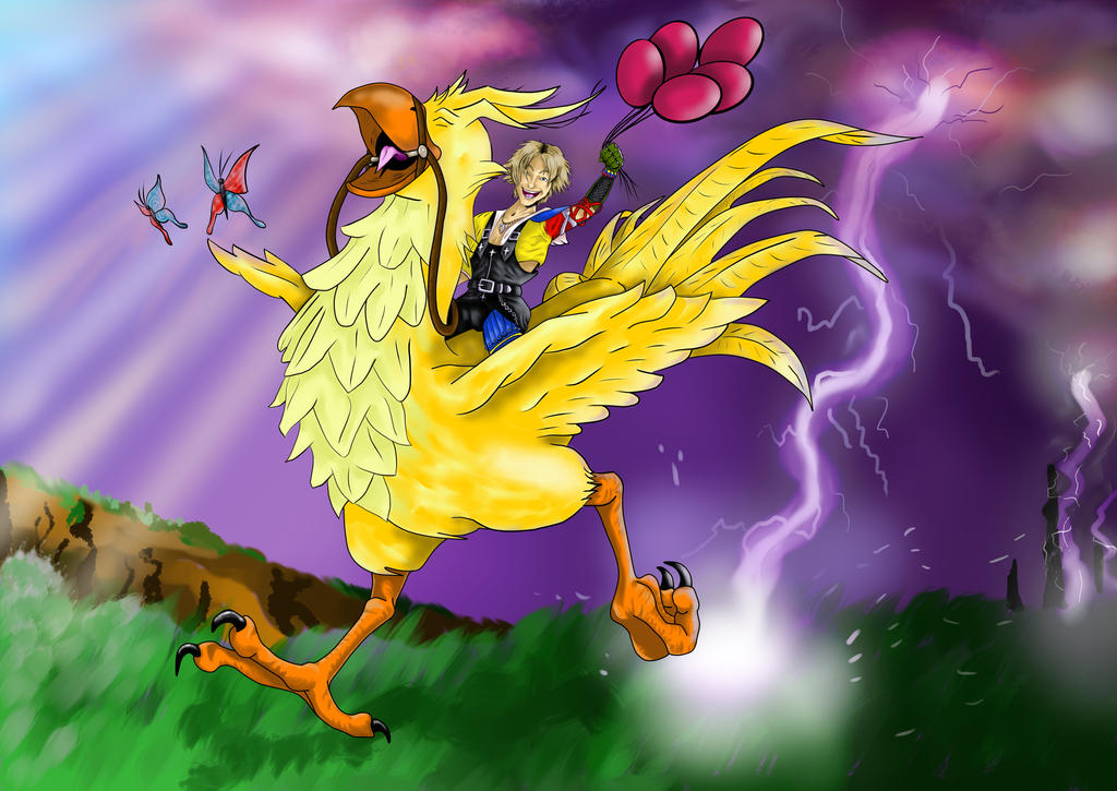 Chocobo Racing Drawing Chocobo Race by Su3ie on DeviantArt