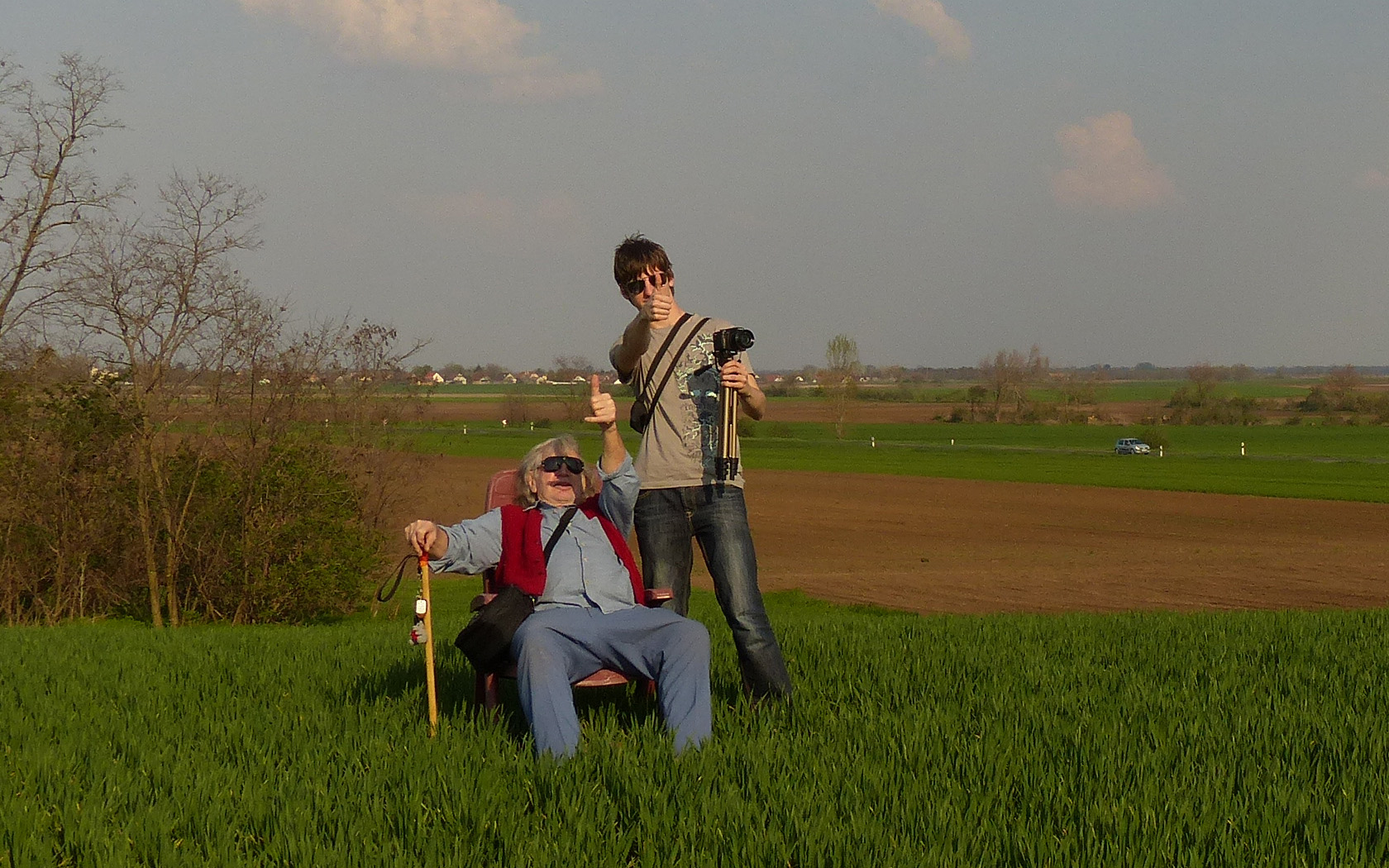 My grandson and I.  Hungary.