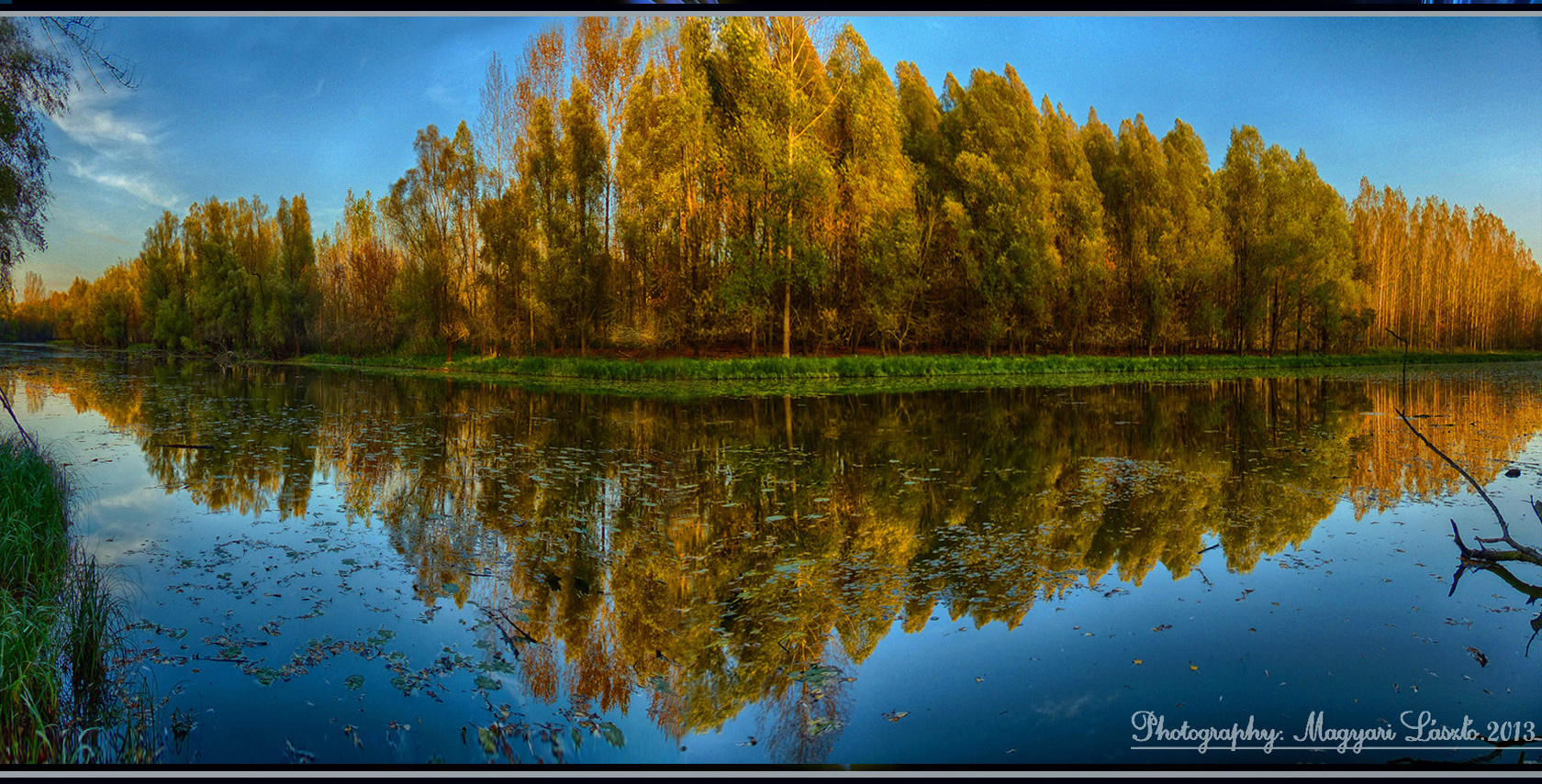 The Old Danube-River. Hungary. HDR.