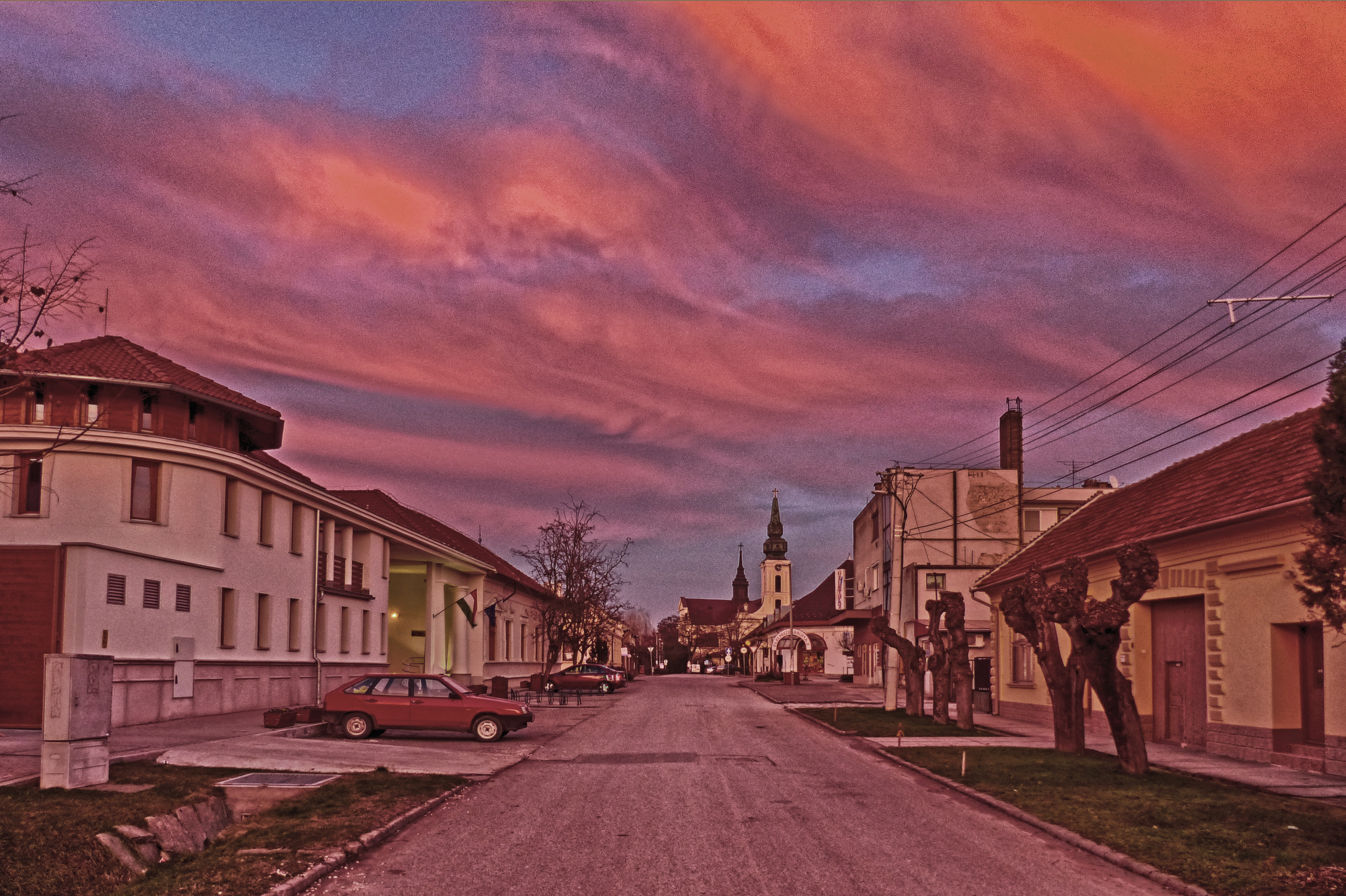 In my town.  ( Janoshalma. Hungary. )  HDR.