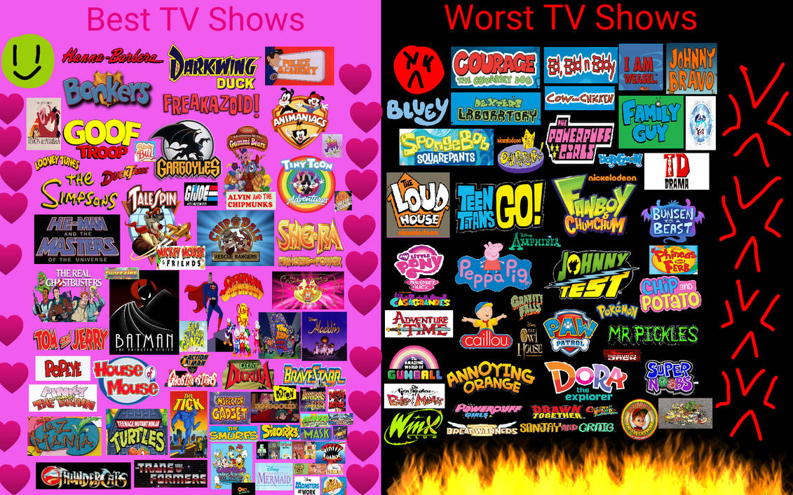 My Best TV Shows and Worst TV Shows by cartoonsbestever on DeviantArt My Best TV Shows and Worst TV Shows by cartoonsbestever on DeviantArt