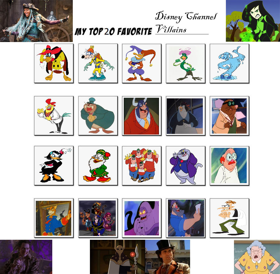 My Top 20 Favorite Disney Channel Villains By Cartoonsbestever On My Top 20 Favorite Disney Channel Villains By Cartoonsbestever On