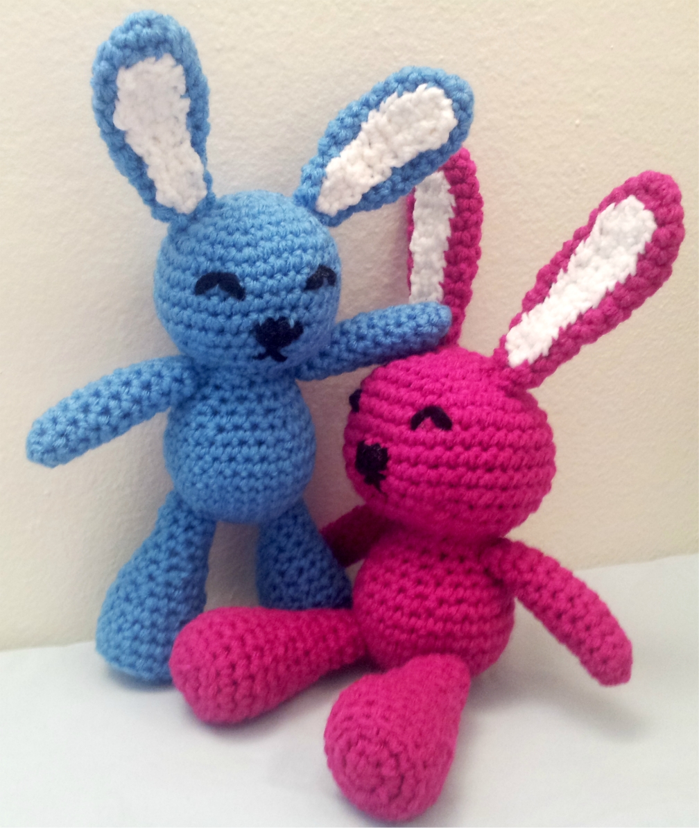 Plush Crochet Easter Bunnies
