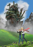 Ghibli-inspired Commission : Howl's Moving Castle by choyuki