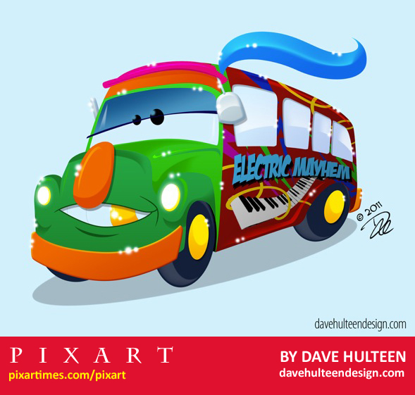 Pixart Electric Mayhem Bus