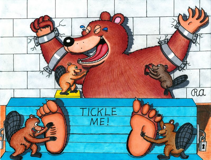 A Beary Ticklish Situation!