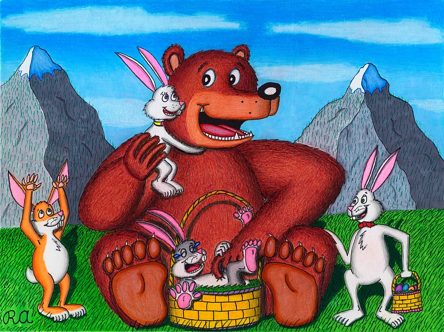 The Bear and the Easter Bunnies