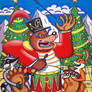 Ticklish Christmas Bear Drummer