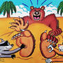 Ticklish Bear Feet at the Beach