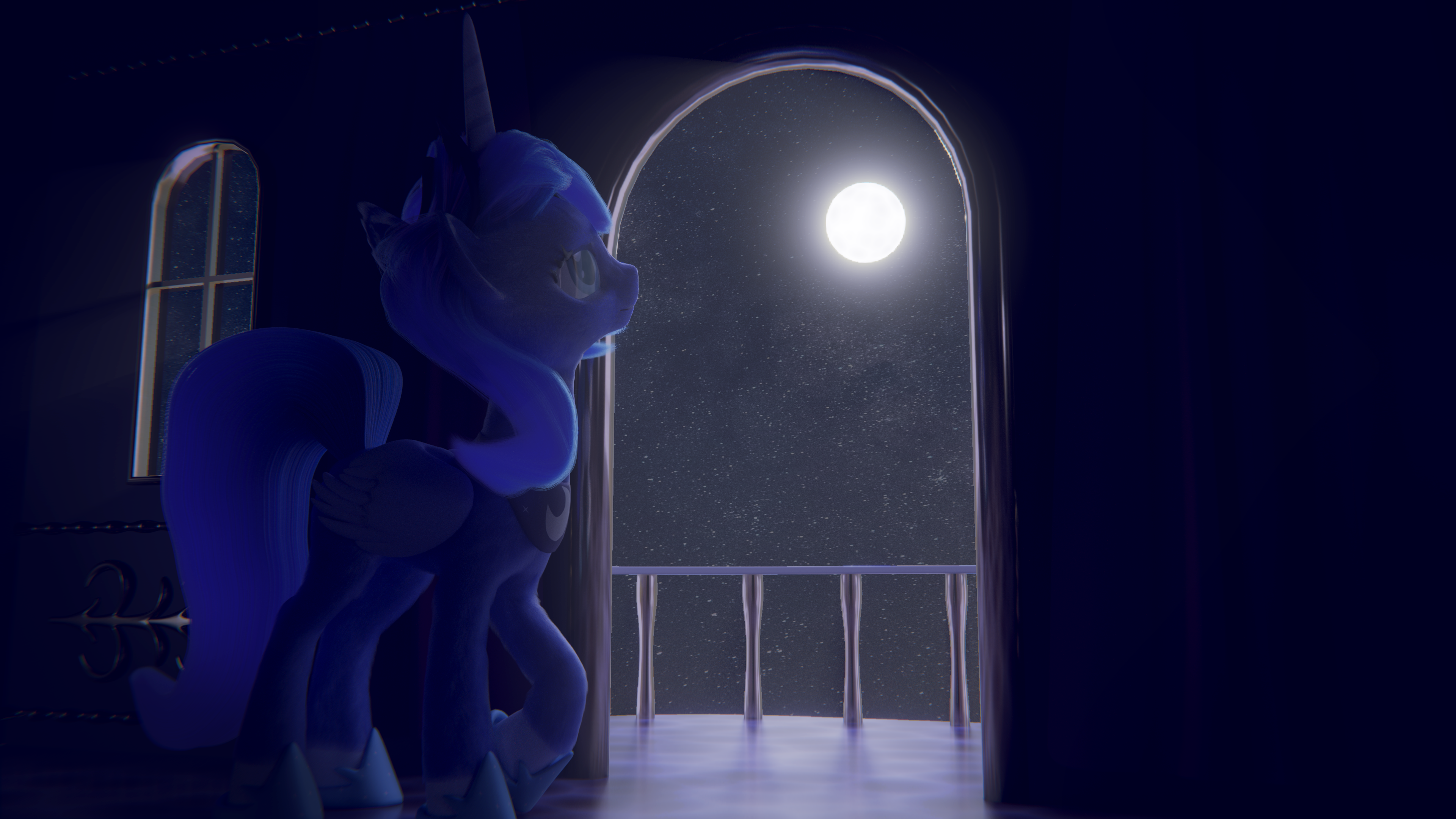 Luna at night