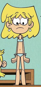 Lori Loud wearing her private bikini