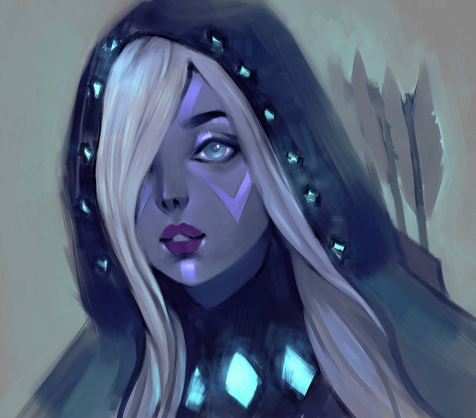 Drow Ranger Fancy Drow Ranger by DariaPolyakova on DeviantArt