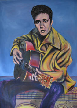 Young Elvis with a Guitar 2012