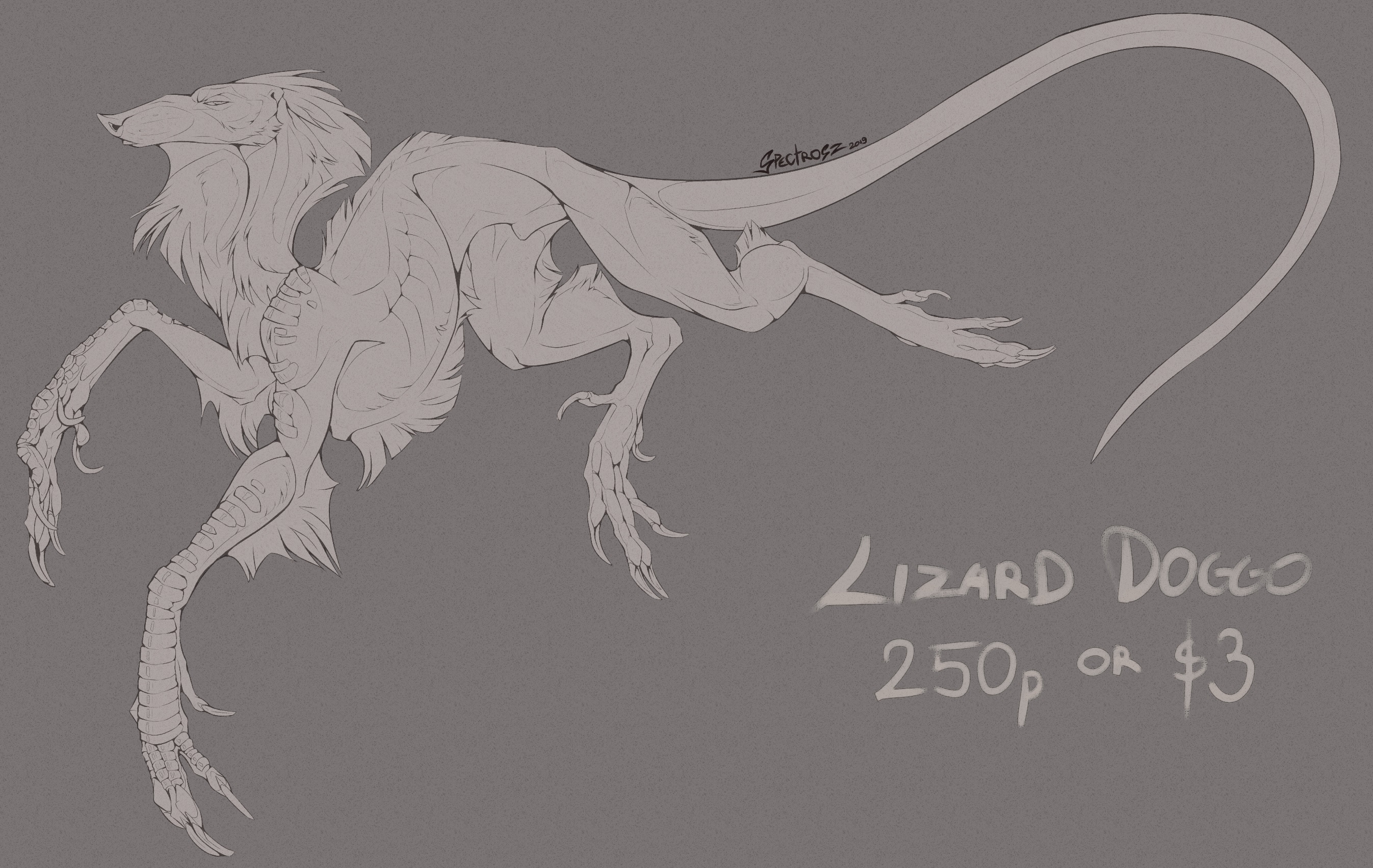 .:Base:. Lizard doggo SALE by Spectrosz on DeviantArt