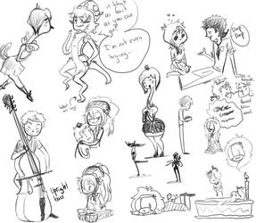 AU doodles.