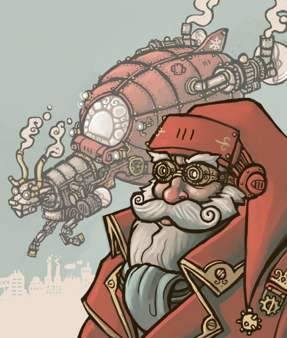 Image result for steampunk santa