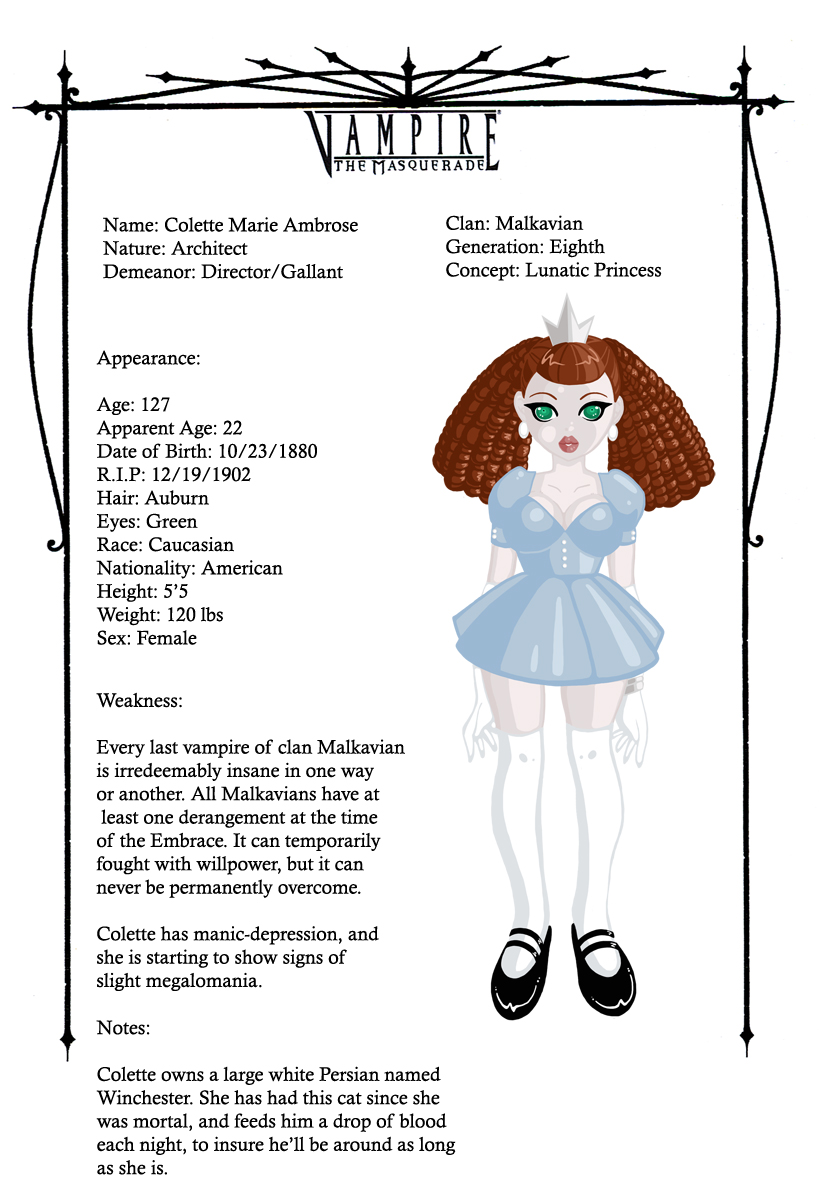 VTM: C.M.A Character Sheet by Vanilla-Wicked on DeviantArt