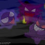 Gastly, Haunter and Gengar