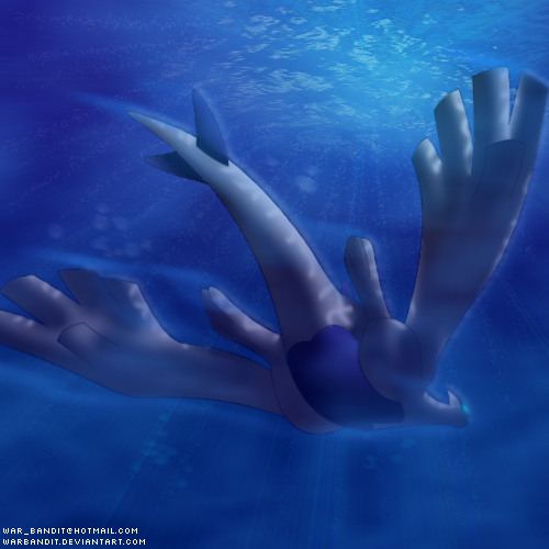 Lugia on a beach by Isassaur on DeviantArt