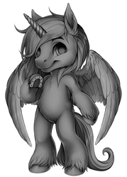 F2U Furvilla Base - Horse Alicorn