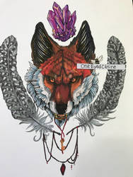 Fox feathers  by OneEyedCanine