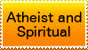 Atheist and Spiritual stamp by nothinplz