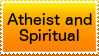 Atheist and Spiritual stamp