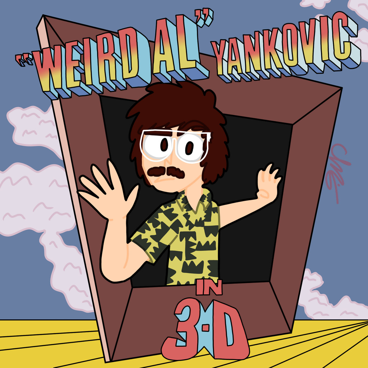 Weird Al Yankovic In 3-D redraw by ChRiScton on DeviantArt