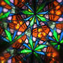 Stained glass kaleidoscope view 3