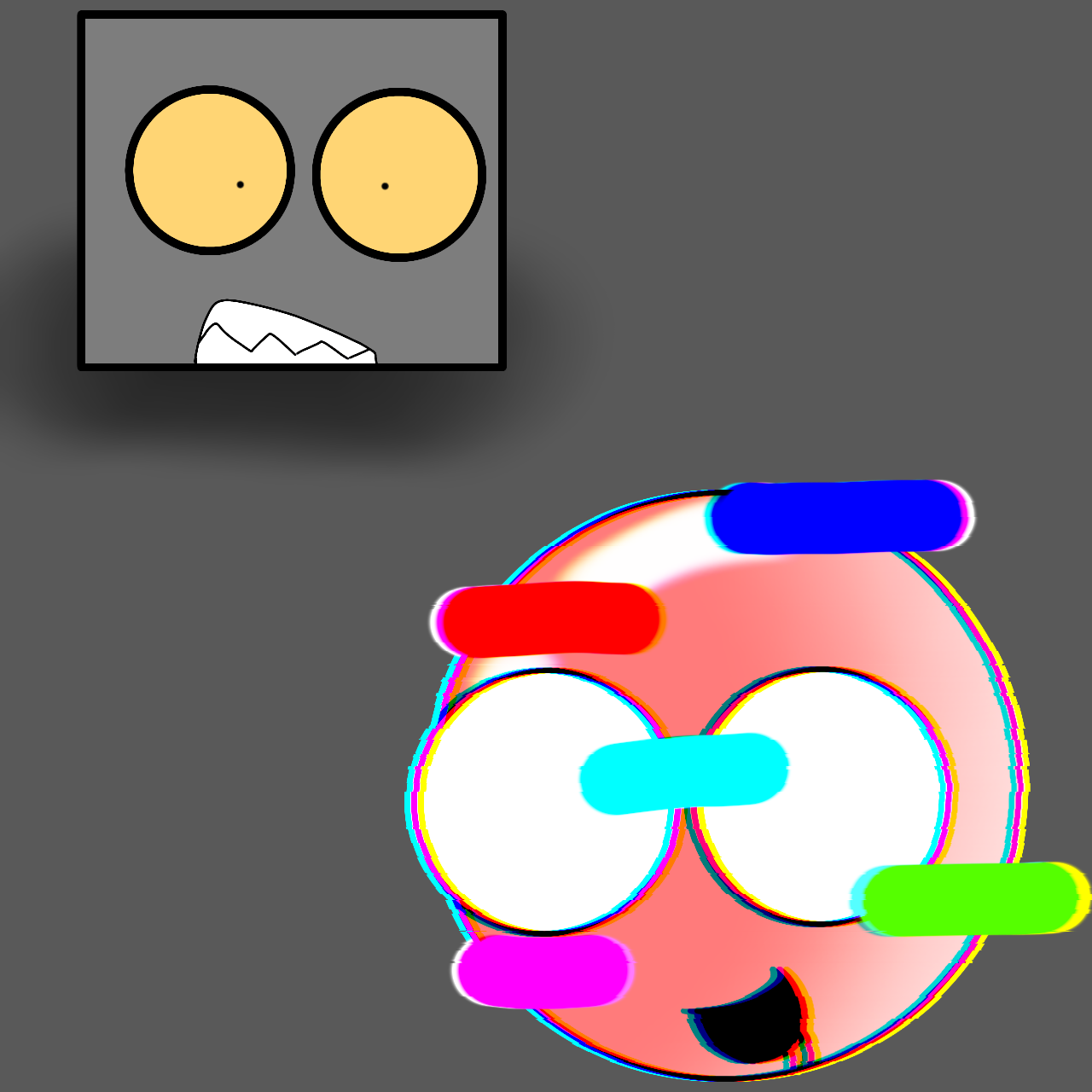 Corrupted red ball (Red ball as pibby glitch) by LogyDoesEditorVideo on ...