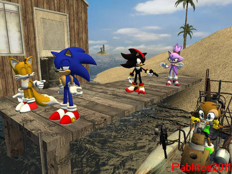 Shadow in Sonic Rush Adventure