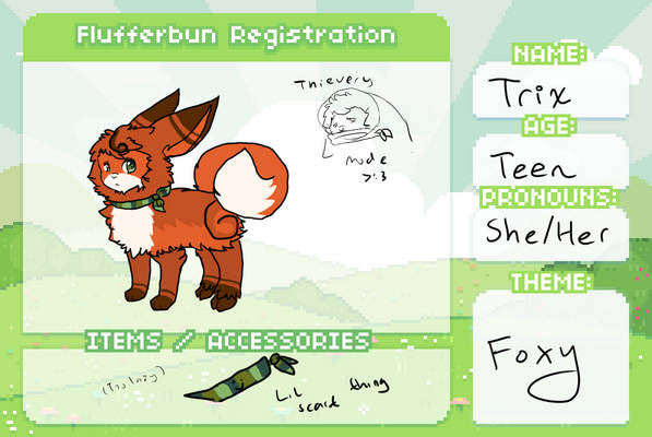 Trix Flufferbun Registration