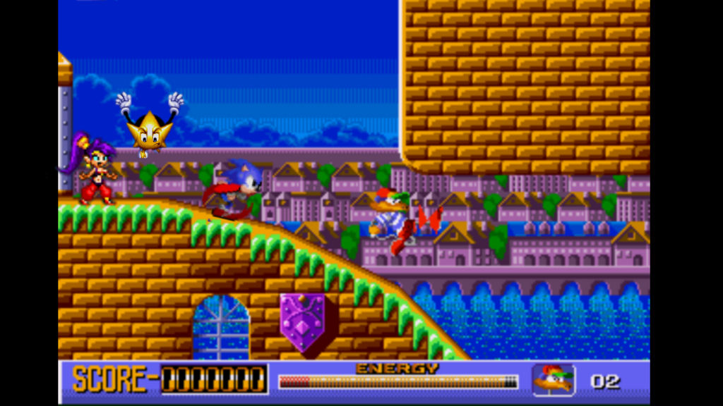 Sonic y shantae y Ristar in Time Dominator 1st by Isaacmanuel on DeviantArt