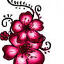 Cherry Blossom Henna Tattoo