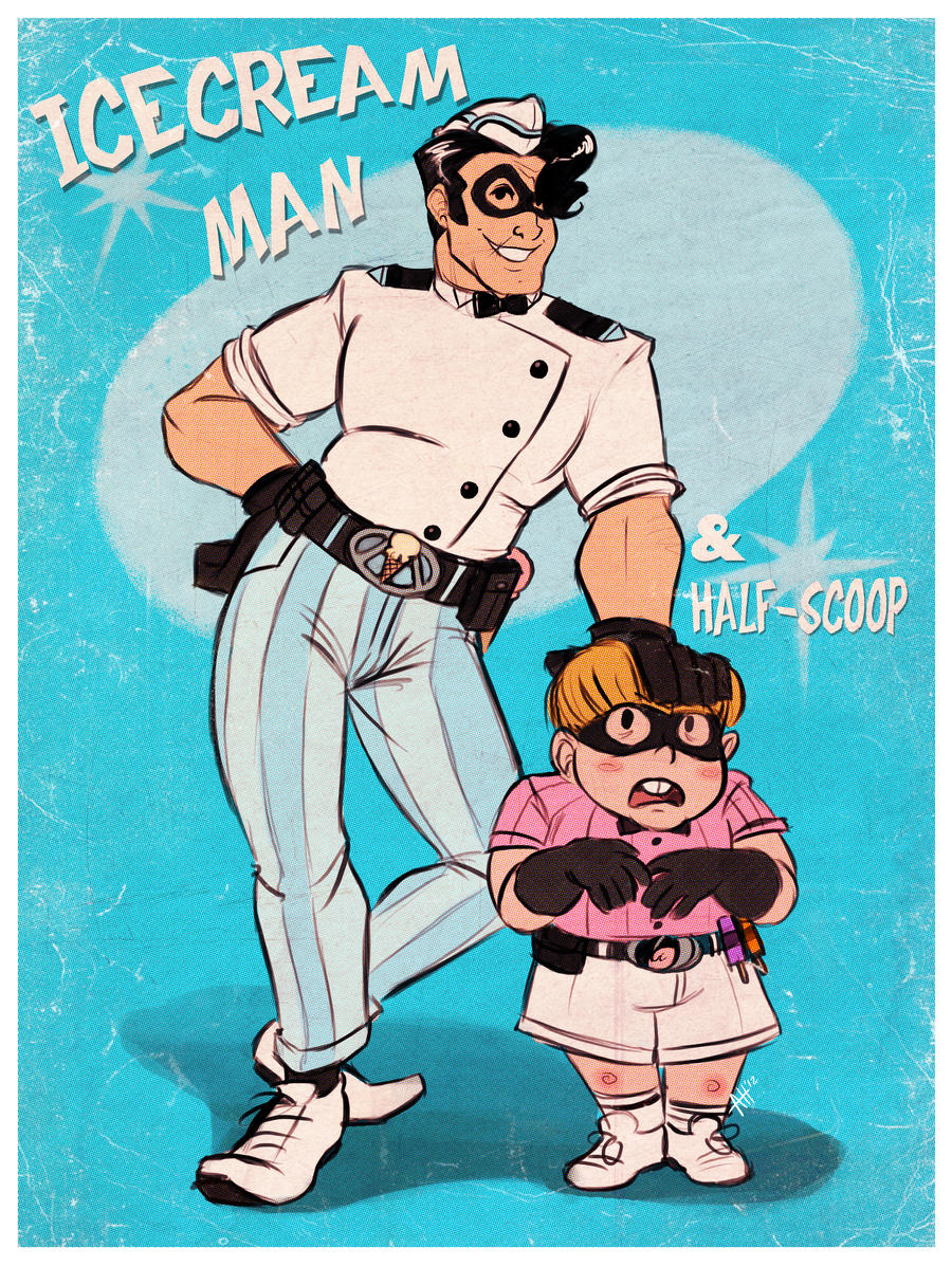 Icecream Man and Half Scoop